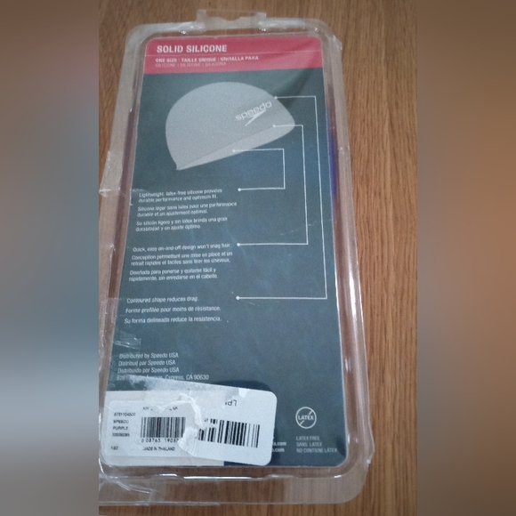 NWT Speedo Solid Silicone Swimcap - Picture 5 of 7
